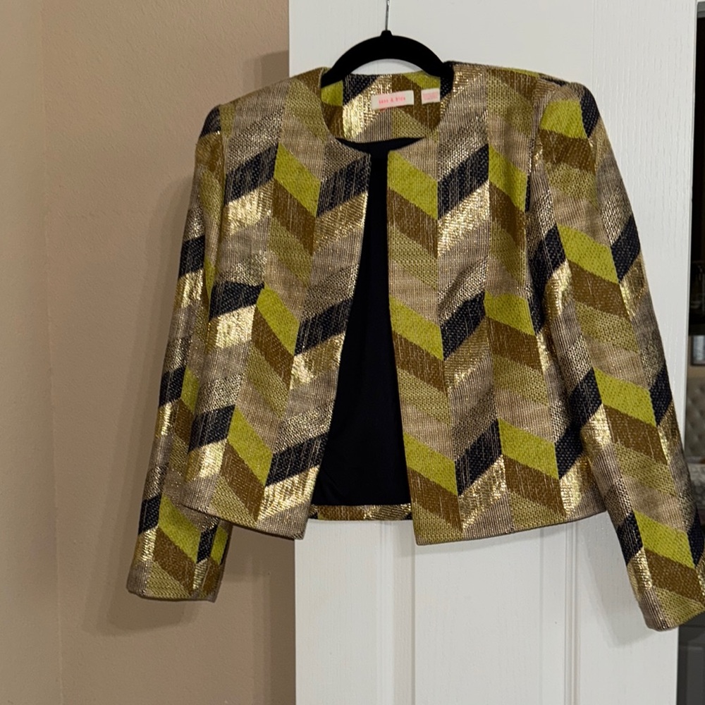 sass & bide Gold and Black Blazer